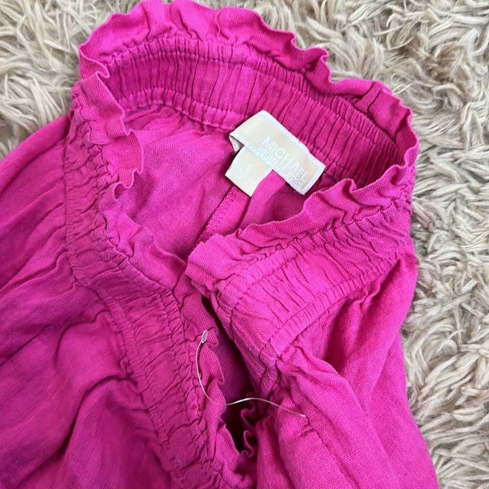 NEW!!!! Michael KORS ‘Pink Linen Capris size small.’ - Picture 6 of 6
